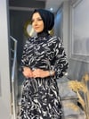 NEVON 70101 KAT KAT ŞİFON YAZLIK ELBİSE