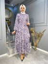 NEVON 70101 KAT KAT ŞİFON YAZLIK ELBİSE