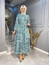 NEVON 70101 KAT KAT ŞİFON YAZLIK ELBİSE