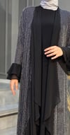 Nevon 703 Sim Detaylı İçli Dışlı 2'li Abaya Takım