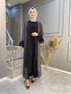 Nevon 703 Sim Detaylı İçli Dışlı 2'li Abaya Takım