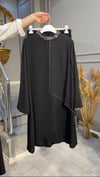 NEVON 7106 ŞİFON VE TAŞ İŞLEME DETAYLI KREP PANTOLON TAKIM 