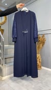 NEVON 7237 KOLLARI BONCUK İŞLEMELİ 2'Lİ KREP ABAYE