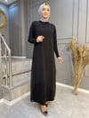 NEVON 733  Taş İslemeli Likralı Abiye Elbise 