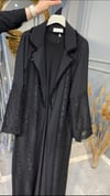 NEVON 7514 GÜPÜR DETAYLI LÜKS 2'Lİ ABAYA TAKIM