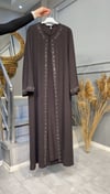 NEVON 7544 TAŞ VE İNCİ İŞLEME DETAYLI ABAYA TAKIM