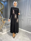 NEVON 796 ÖZEL KOLEKSİYON TAŞ DETAYLI ELBİSE MODELİMİZ