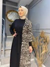 Nevon 7993 Desen ve Payet Detaylı Elbise