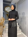 NEVON 900 DERİ DETAYLI PİLİSELİ ETEKLİ TAKIM 