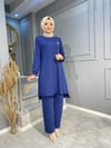 NEVON 910 BROŞ DETAYLI FİTTİLİ PANTALONLU TAKIM 
