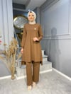 NEVON 910 BROŞ DETAYLI FİTTİLİ PANTALONLU TAKIM 