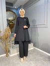 NEVON 910 BROŞ DETAYLI FİTTİLİ PANTALONLU TAKIM 