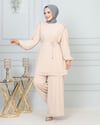 NEVON 9296 OMZU TAŞ İŞLEMELİ ŞİFON PANTOLON TAKIM