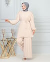 NEVON 9296 OMZU TAŞ İŞLEMELİ ŞİFON PANTOLON TAKIM