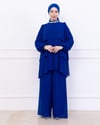 NEVON 9338 TAŞ İŞLEMELİ KAT KAT ŞİFON PANTOLON TAKIM 