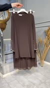 NEVON 9360 KOLLARI TAŞ İŞLEME DETAYLI ŞİFON PANTOLON TAKIM