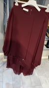 NEVON 9372 TUNİK UCU BONCUK DETAYLI ŞİFON PANTOLON TAKIM 