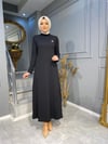 NEVON 944 FİTİLLİ ÖRME TRİKO DÜZ ELBİSE