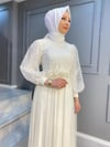 nevon g-412 üstü işlemeli tül abiye
