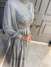 NEVON G 433 Taş İşleme Detaylı Tül Abiye Elbise 