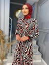 NEVON2517 ÖZEL KÖLEKSİYON YAZLIK TİRİL TİRİL ELBİSE MODELİ