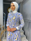 NEVON2517 ÖZEL KÖLEKSİYON YAZLIK TİRİL TİRİL ELBİSE MODELİ