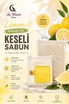 Doğal Kabak Lifli Limon Özlü Sabun Seti Doğal Kabak Lifi Banyo Kesesi - Kabak Lifli Yüz Kesesi