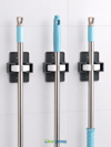 Boxup 1 Adet Paspas Süpürge Fırça ve Mop Askısı Sap Tutucu Banyo Askı Yapışkanlı Multi Mop Tutucu