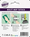 Boxup 1 Adet Paspas Süpürge Fırça ve Mop Askısı Sap Tutucu Banyo Askı Yapışkanlı Multi Mop Tutucu