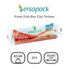 Ersopack Evsel 55x60 cm Orta Boy Çöp Poşeti 8 Rulo 20li