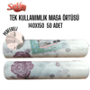 Self Tek Kullanımlık Naylon Masa Örtüsü 140x150 cm 50 Li x 12 Rulo 1 Koli
