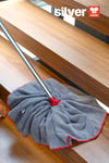 SİLVER HOME Ekstra Kalın ve Büyük Kıl Tüy Toplayan Süper Emici Mikrofiber Yedek Mop Ucu 2'li