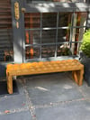Baklava Ahşap Ceviz Bench