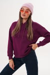 Kadın Arkası Baskılı Kapüşonlu Üç İplik Sweatshirt  255389 -