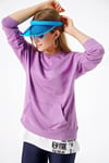 Kadın Arkası Harward Baskılı Çift Görünümlü Kanguru Cepli Oversize Sweatshirt
