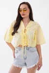 Kadın Bağcık Detaylı Brodeli Bluz - 260461