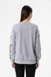Kadın Baskı Detaylı Bisiklet Yaka Oversize Sweatshirt 235262 -