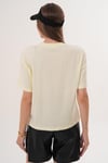 Kadın Baskı Detaylı Bisiklet Yaka Oversize Tişört - 260059