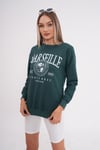 Kadın Baskı Detaylı İki İplik Yırtmaç Detaylı Sweatshirt 245223 -