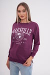 Kadın Baskı Detaylı İki İplik Yırtmaç Detaylı Sweatshirt 245223 -