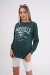 Kadın Baskı Detaylı İki İplik Yırtmaç Detaylı Sweatshirt 245223 -