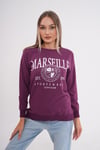 Kadın Baskı Detaylı İki İplik Yırtmaç Detaylı Sweatshirt 245223 -