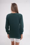 Kadın Baskı Detaylı İki İplik Yırtmaç Detaylı Sweatshirt 245223 -