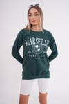 Kadın Baskı Detaylı İki İplik Yırtmaç Detaylı Sweatshirt 245223 -