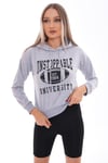 Kadın Baskı Detaylı Kapüşonlu Sweatshirt 245224 -