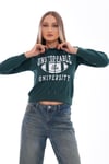 Kadın Baskı Detaylı Kapüşonlu Sweatshirt 245224 -
