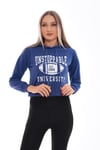 Kadın Baskı Detaylı Kapüşonlu Sweatshirt 245224 -