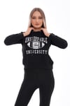 Kadın Baskı Detaylı Kapüşonlu Sweatshirt 245224 -