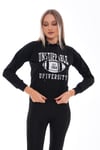 Kadın Baskı Detaylı Kapüşonlu Sweatshirt 245224 -