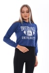 Kadın Baskı Detaylı Kapüşonlu Sweatshirt 245224 -